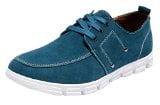 LAIKAJINDUN Men's Sports Casual Dull Polish Leather Shoes(9D(M)US,lakeblue)